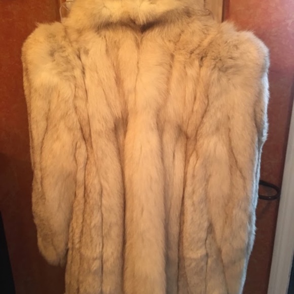 Jackets & Blazers - Blue Fox Fur Coat